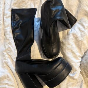Black Platform Boots